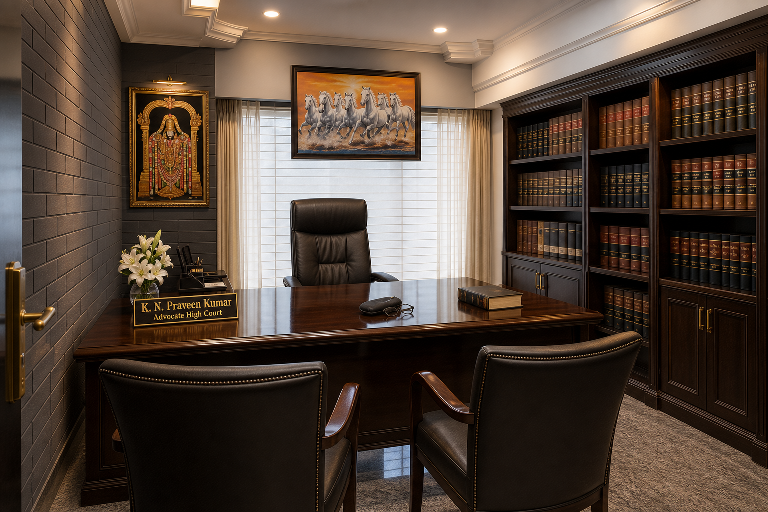 Consultation chambers of Advocate K. N. Praveen Kumar
